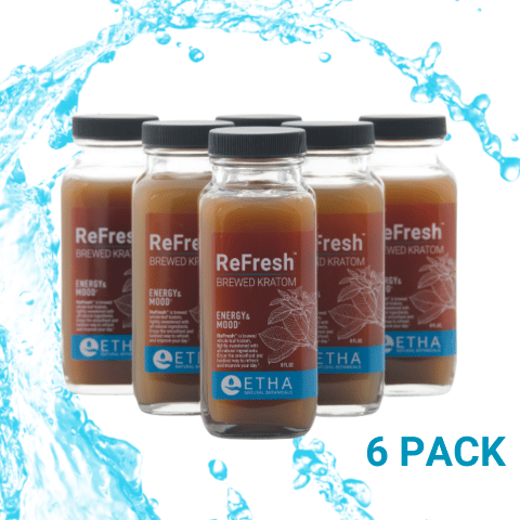 ReFresh Brewed Kratom - ENERGY & PAIN (6 Pack)