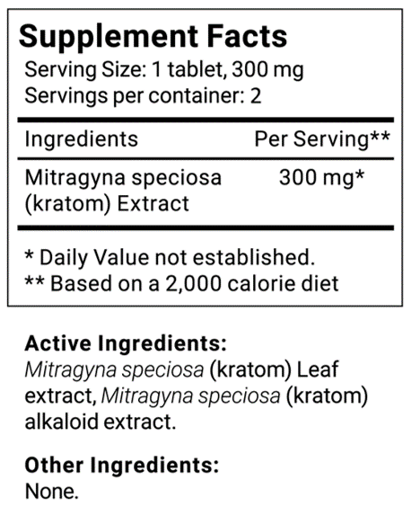 etha extract tablets supplement facts